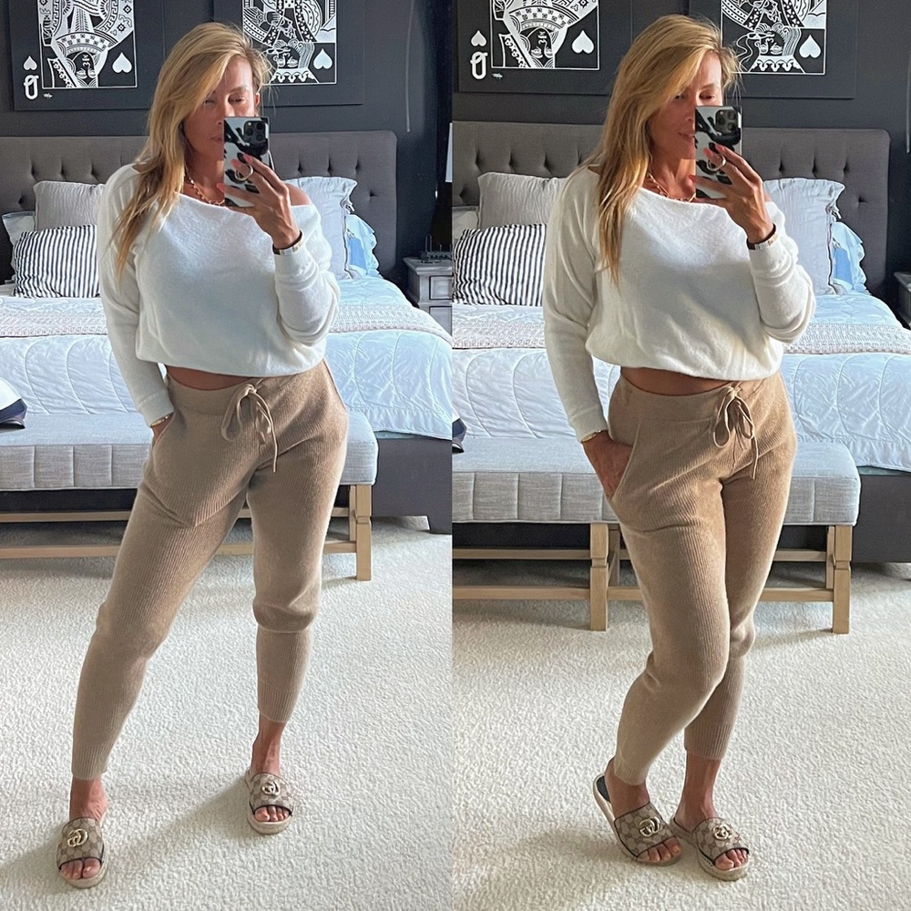 MONROW RECYCLED CASHMERE SOFT JOGGERS